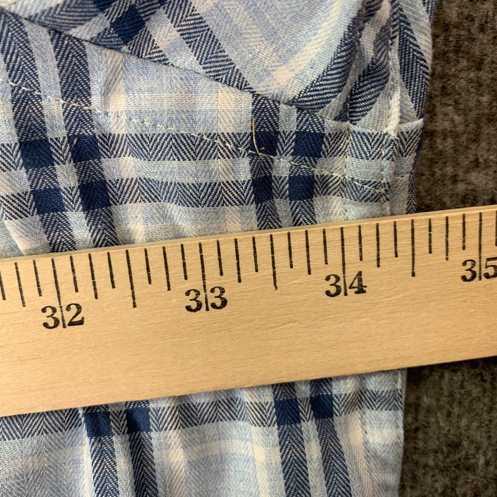 Oak Hill Shirt Men 4XL Blue Plaid DXL Oversize Button Down Cotton NEW - Picture 7 of 8